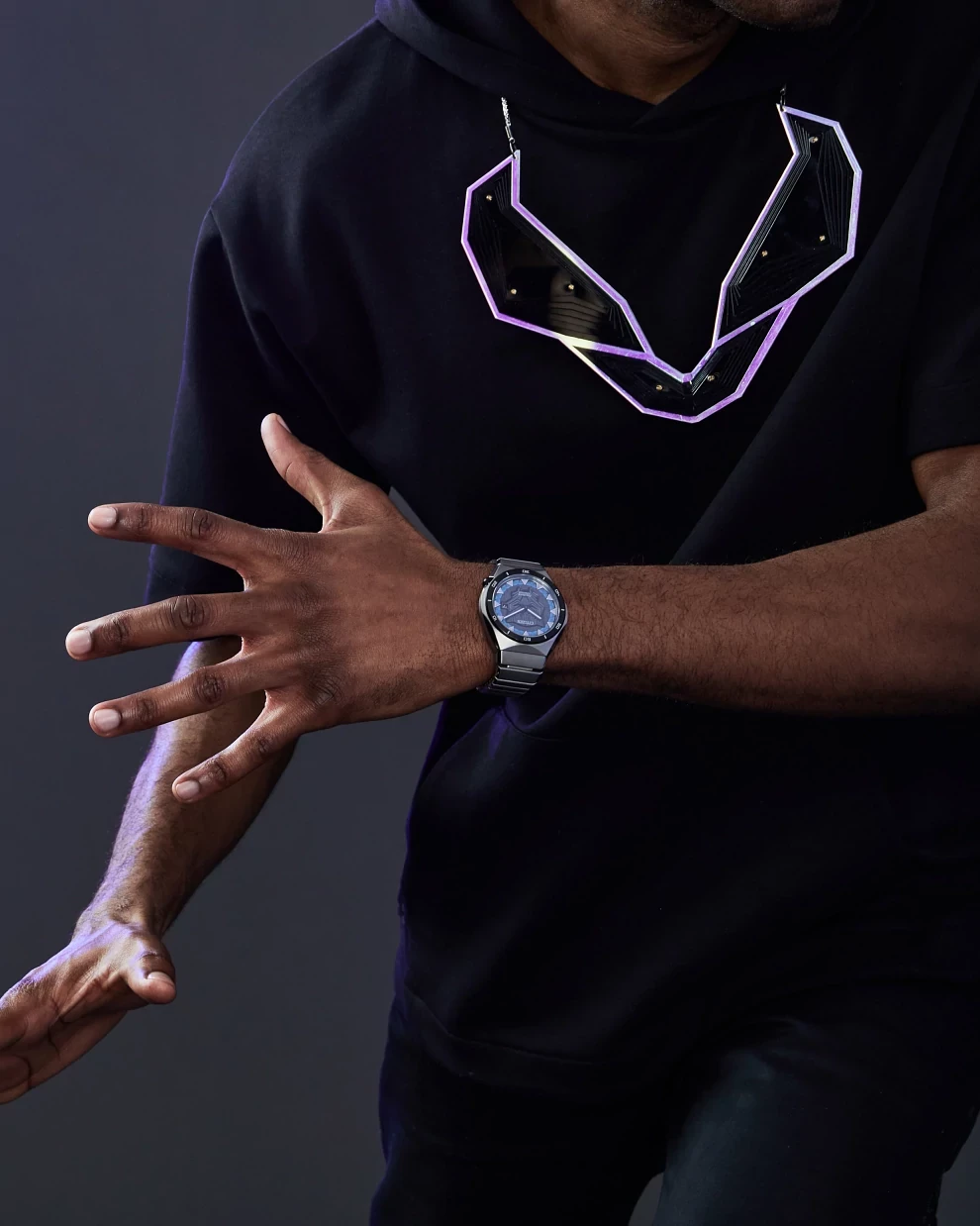 Black Panther Black Dial Super Titanium Bracelet AW1668-50W | CITIZEN